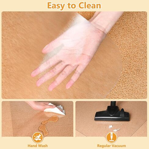 Clear Runner Rug 3'x10' for Hallway – Non Slip Waterproof Vinyl Carpet Protector, Plastic Floor Mat Runner for Kitchen, Entryway, Laundry, Indoor Outdoor High Traffic Areas in Saudi Arabia