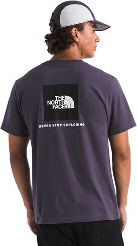 تي شيرت Core Box NSE بأكمام قصيرة للرجال من The North Face - تي شيرت برسومات شعار كلاسيكي، نسيج قطني ناعم، مقاس عادي، غسق لا نهاية له، مقاس متوسط in Saudi Arabia