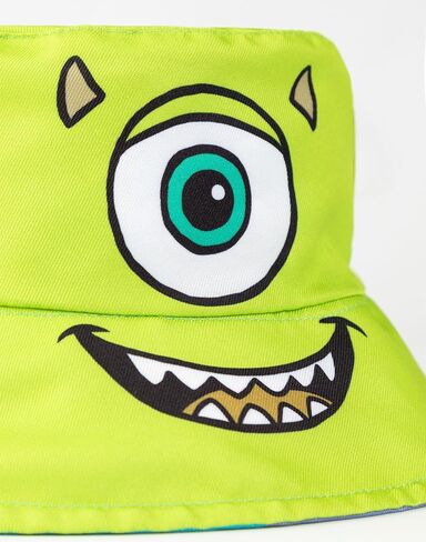 Disney Monsters Inc Reversible Bucket Hat | Green Mike Wazowski & Blue Sulley | Unisex Lightweight Hat in Saudi Arabia