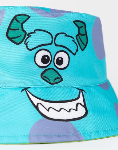 Disney Monsters Inc Reversible Bucket Hat | Green Mike Wazowski & Blue Sulley | Unisex Lightweight Hat in Saudi Arabia