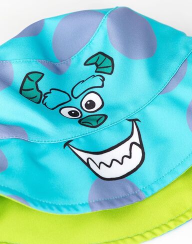 Disney Monsters Inc Reversible Bucket Hat | Green Mike Wazowski & Blue Sulley | Unisex Lightweight Hat in Saudi Arabia