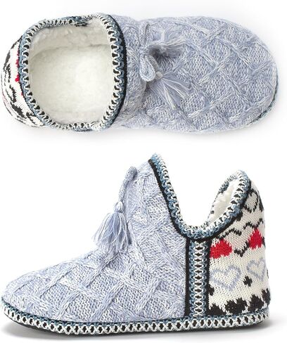 أحذية نسائية مريحة منسوجة من الإسفنج الذكي غير قابلة للانزلاق للاستخدام الداخلي والخارجي في المنزل الدافئ in Kuwait