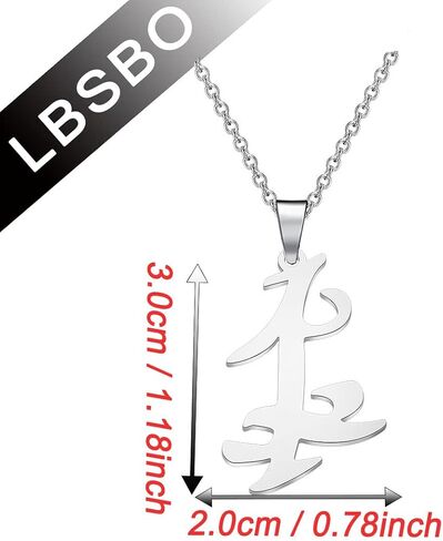 CENWA Stainless Steel Parabatai Symbol Necklace Parabatai Rune Pendant Necklace Gift in Saudi Arabia