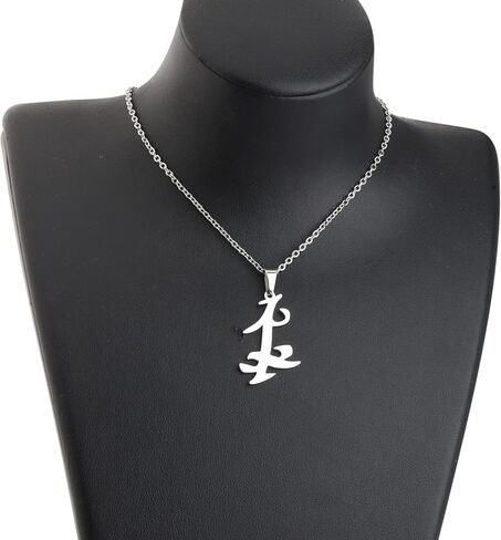 CENWA Stainless Steel Parabatai Symbol Necklace Parabatai Rune Pendant Necklace Gift in Saudi Arabia