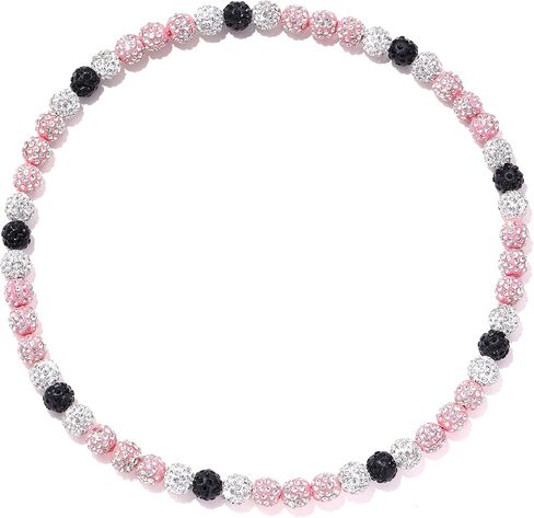 Baseball Beaded Cross Necklace for Men Women, 18"/20"/22" Ice Necklace Bling Drip Bead Chains Necklaces for Boys Diamond Rhinestone Discoball for Baseball Team Lovers in Kuwait