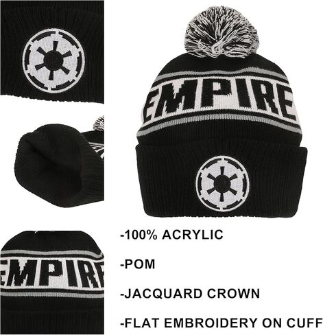 Bioworld Star Wars Galactic Empire Black Cuff Beanie in Kuwait