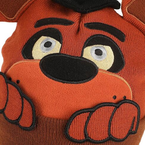 Five Nights at Freddy’s Freddy Peekaboo Hands Brown Knit Beanie in Kuwait