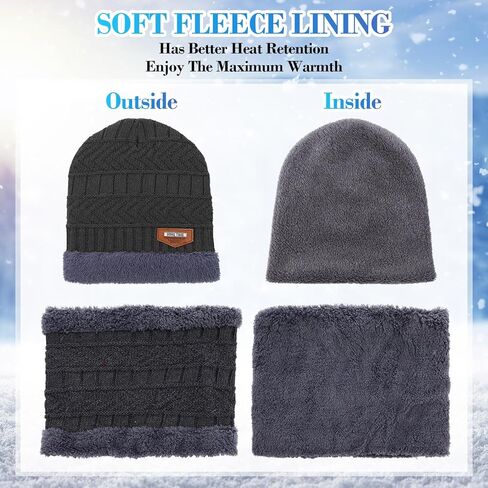 Liitrsh 240 Pcs Bulk Winter Beanie Hat Glove Scarf Earmuff Sock Set Unisex Knitted Neck Warmer Gaiter Touchscreen Glove for Homeless Supplies Donation Charity Care Bundle in Saudi Arabia
