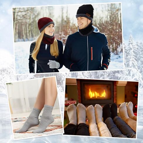 Liitrsh 240 Pcs Bulk Winter Beanie Hat Glove Scarf Earmuff Sock Set Unisex Knitted Neck Warmer Gaiter Touchscreen Glove for Homeless Supplies Donation Charity Care Bundle in Saudi Arabia
