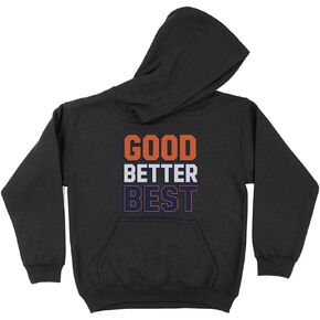 سويت شيرت بقلنسوة للأطفال من TeesAndTankYou Good Better Best للأطفال in Kuwait