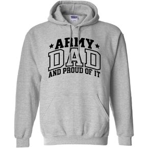 سويت شيرت بغطاء للرأس من TeesAndTankYou Army Dad للجنسين in Kuwait