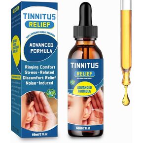 Tinnitus Relief for Ringing Ears-Natural Tinnitus Relief Drops | Relieve Ringing Ears & Reduce Buzzing/Clicking Noise | Support Healthy Hearing | 60ml Bottle in Kuwait