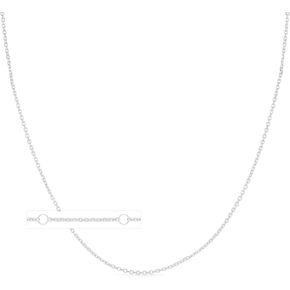 Floreo 10k Yellow Gold, White Gold, or Rose Gold 0.68mm Double Extendable Solid Diamond Cut Cable Chain Adjustable Necklace, 16" - 17" - 18 Inch in Saudi Arabia