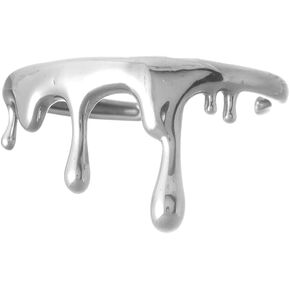 YWMAN Stainless Steel Blood Drop Open Cuff Bracelet, Gothic Bangle Jewelry for Women Men in Saudi Arabia