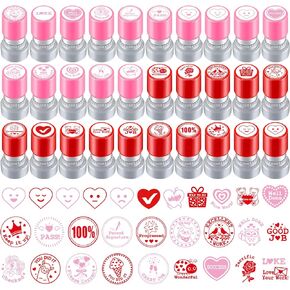 30 Pcs Teacher Stamps for School Plastic Self Inking Stamp Motivation School Stamps for Kids Colorful Supplies Stamps for Classroom Education Homework Teacher Grading Prizes Supplies in Kuwait