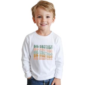Promoted to Big Brother T Shirt Gift for Toddler Boy Big Bro Announcement T-Shirt Tees 2-8T in Saudi Arabia