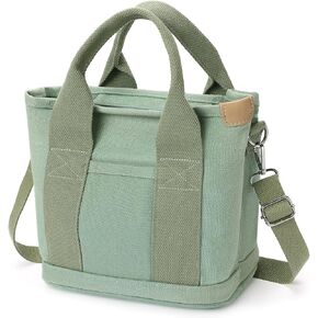 Small Tote Bags for Women Canvas Purses with Zipper Crossbody Mini Tote Satchel Hobo Work Beach Bag Shoulder Handbags in Saudi Arabia