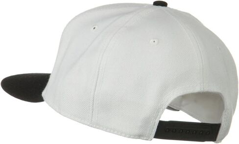 قبعة Snapback من مزيج الصوف بنمط احترافي - أسود وأبيض in Saudi Arabia