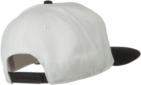 قبعة Snapback من مزيج الصوف بنمط احترافي - أسود وأبيض in Saudi Arabia