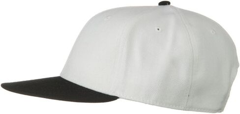 قبعة Snapback من مزيج الصوف بنمط احترافي - أسود وأبيض in Saudi Arabia