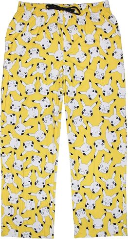 بنطال بيجامة Pikachu Expressions Allover Design للكبار من Pokemon للرجال للنوم in Kuwait
