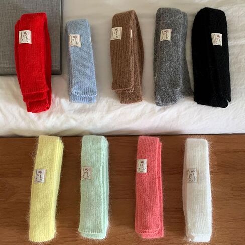 1pack Narrow Scarf Long Knitted Thin Scarf Autumn Warm Scarf Decoration Scarf Fashion Accessory in Saudi Arabia