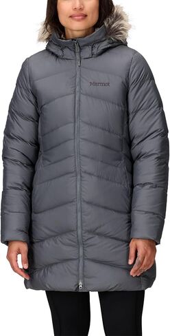 MARMOT Women's Montreal Mid-Thigh Length Down Puffer Jacket, Steel Onyx, Medium in Saudi Arabia