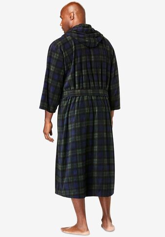 KingSize Men's Big & Tall Hooded Microfleece Maxi Robe With Front Pockets in Saudi Arabia