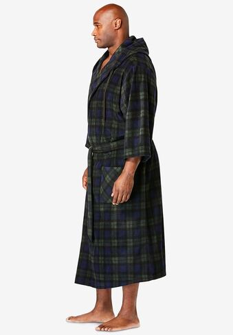 KingSize Men's Big & Tall Hooded Microfleece Maxi Robe With Front Pockets in Saudi Arabia