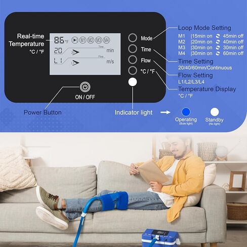 3.0 وحدة العلاج البارد، آلة الثلج للركبة بعد الجراحة، آلة العلاج البارد للركبة، نظام العلاج البارد مع وضع الحلقة in Kuwait