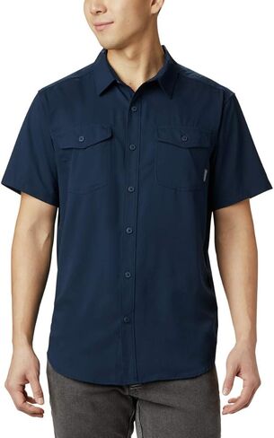 Columbia Men's Big & Tall Utilizer II Solid Short Sleeve Shirt, ICY Morn, 5X B&T in Kuwait