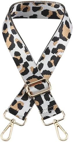 Leopard Print Handbag Strap Wide Purse Strap Replacement Shoulder Crossbody Bag Strap in Saudi Arabia