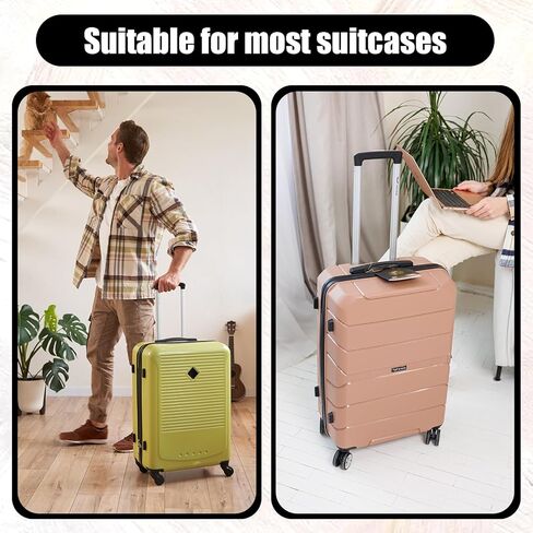4 PCS Luggage Replacement Parts Plastic Luggage Stand Feet Stud with Self-Tapping Screws Suitcase Bottom Side Accessories, Black 2.24 × 0.94 × 0.6 Inch in Saudi Arabia