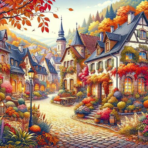 HUADADA Jigsaw Puzzles for Adults 1000 Pieces, Venice Canals Interlock Perfectly No Dust, Home Decors Family Challenge Toys for Men Women Elders Seniors (27.5"x19.6"), 1:1 Poster in Kuwait