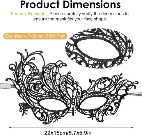 Grevosea Lace Masquerade Masks for Women, Halloween Multicolored Venetian Masks 1920s Vintage Antique Mask for Carnival Mardi Gras Prom and Costume Party in Saudi Arabia