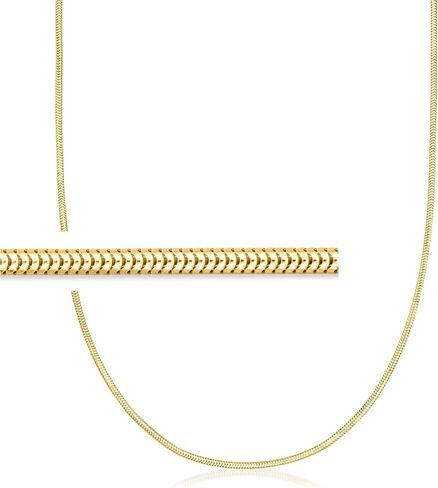 Pure Collection by Ross-Simons Italian 1.9mm 18kt Gold Over Sterling Snake-Chain Necklace. 16 inches in Saudi Arabia