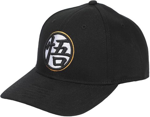 Dragon Ball Z Goku Kanji Symbol Black Cotton Twill B2 Ball Cap in Kuwait