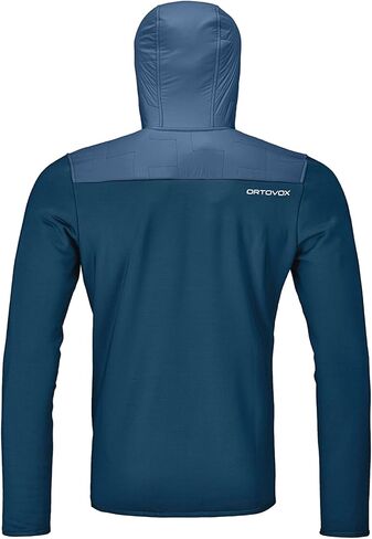 Ortovox Men’s Fleece Plus Anorak, High-Performance Merino Wool Pull-Over Hooded Jacket, Freeride, Mountaineering & Ski Tours in Saudi Arabia