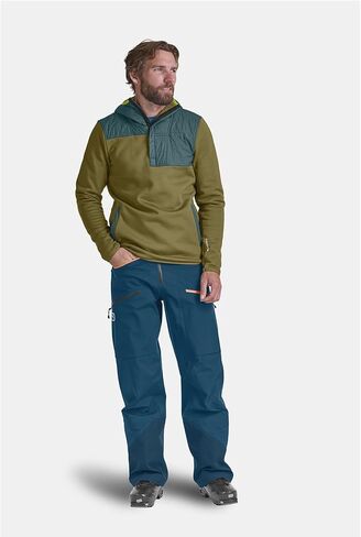 Ortovox Men’s Fleece Plus Anorak, High-Performance Merino Wool Pull-Over Hooded Jacket, Freeride, Mountaineering & Ski Tours in Saudi Arabia