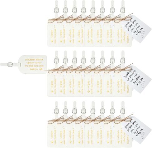 24 Pcs Wedding Luggage Tags with Thank You Tags, It's Who You Have Beside You, Wedding Guest Favor Tag, Bridal Shower Gifts, Travel Accessories for Suitcase or Bag (Dusty Blue) in Saudi Arabia