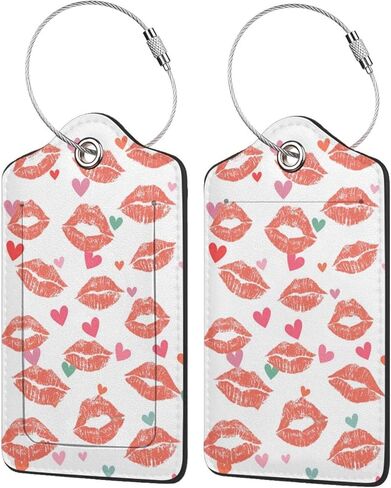 Adventure Begins Forest Luggage Tags 2 Pack PU Leather Luggage Tag for Suitcase Travel Bag Women Men with Privacy Cover ID Label Stainless Steel Loop in Saudi Arabia