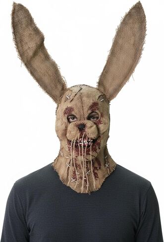 مخيف الأرنب الفزاعة قناع الخيش كيس واقعية اللاتكس أرنب الرعب الشيطان القاتل قناع السارق للكبار هالوين تأثيري الطرف in Kuwait