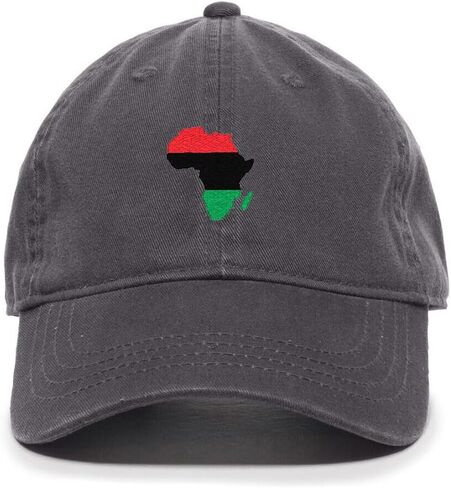 قبعة DSGN By DNA Africa Map الملونة المطرزة قبعة بيسبول قطنية قابلة للتعديل للأب in Kuwait