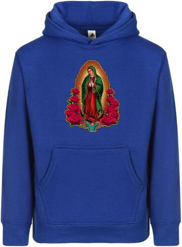 Kids/Youth Our Lady of Guadalupe Pullover Hoodie - Virgen de Guadalupe Sweatshirt for Children in Saudi Arabia