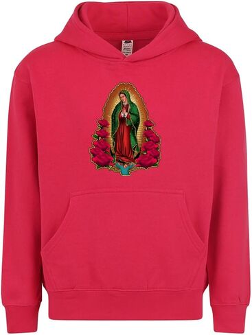 Kids/Youth Our Lady of Guadalupe Pullover Hoodie - Virgen de Guadalupe Sweatshirt for Children in Saudi Arabia