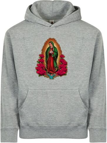 Kids/Youth Our Lady of Guadalupe Pullover Hoodie - Virgen de Guadalupe Sweatshirt for Children in Saudi Arabia