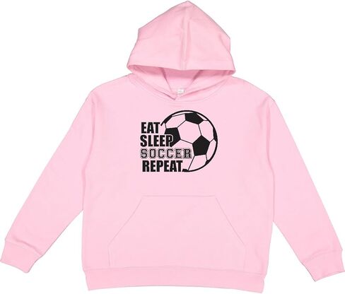 سويت شيرت بقلنسوة للشباب من Inktastic Eat Sleep Soccer Repeat in Kuwait
