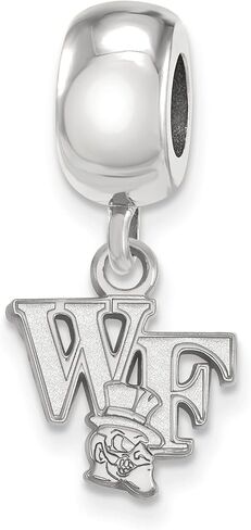 Wake Forest Bead Charm Extra Small (3/8 Inch) Dangle (Sterling Silver) in Saudi Arabia