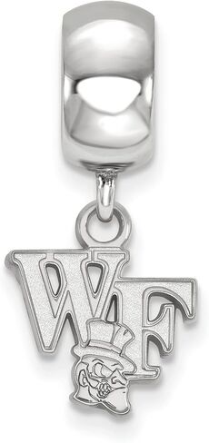 Wake Forest Bead Charm Extra Small (3/8 Inch) Dangle (Sterling Silver) in Saudi Arabia