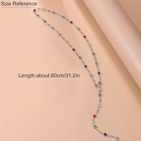 Y-Shaped Bar Chain Necklace for Women - Dainty Layered Long Necklaces, Elegant Jewelry for Prom, Wedding & Special Occasions in Saudi Arabia